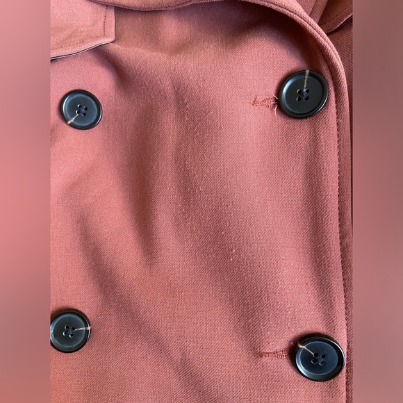 Abercrombie XS terracotta drapey trench - Picture 6 of 10